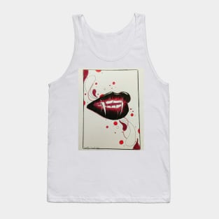 Lip Drawing Tank Top